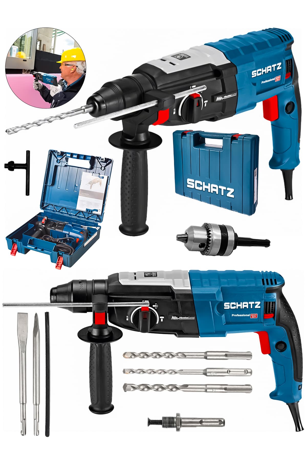 Profesyonel 850W Metal Şanzıman 2-28mm Kırıcı Delici Hilti Elektrikli Darbeli Matkap