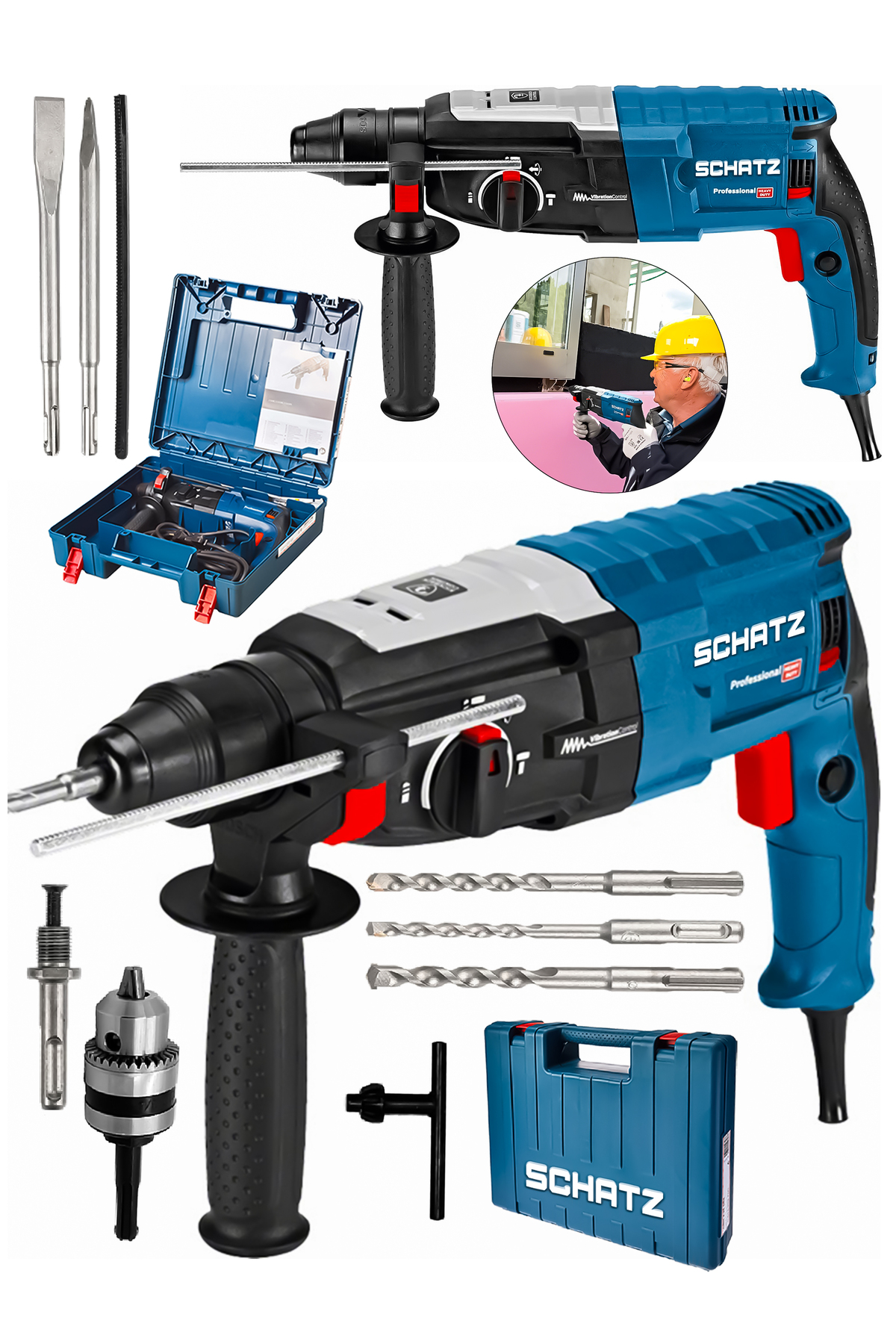 Profesyonel 850W Metal Şanzıman 2-28mm Kırıcı Delici Hilti Elektrikli Darbeli Matkap - 2. görünüm
